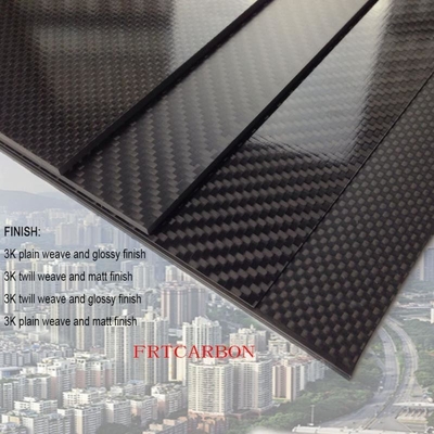 1mm 2mm 3mm 10mm까지 엮은 3k 탄소 섬유 잎 및 USD 지원으로 사용자 정의