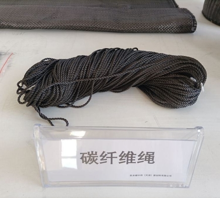회전된 엮인 탄소 섬유 그래피트 로프 그램 무게 9-160GSM 지원 지불 USD