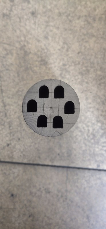 산업용 밀도 1.85gcm 내부 코팅 금속 / 구리 주름용 그래피트