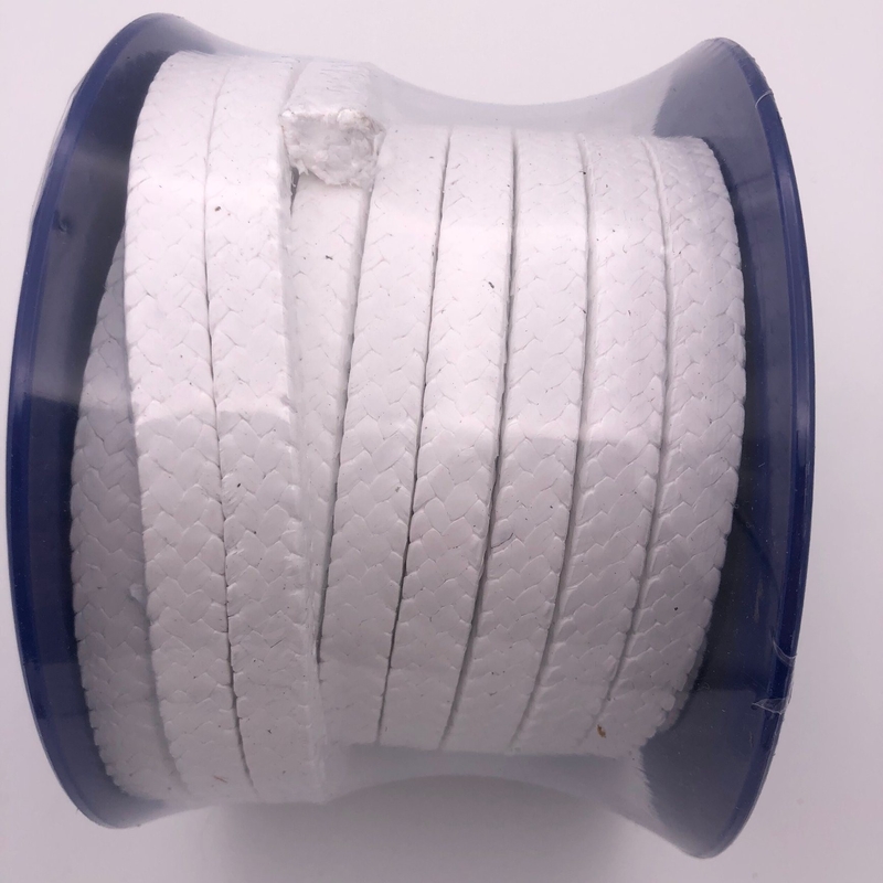 오일 소재 흰색 엮은 PTFE 점막 포장품 펌프 봉쇄용 3*3mm ~ 60*60mm 사이즈